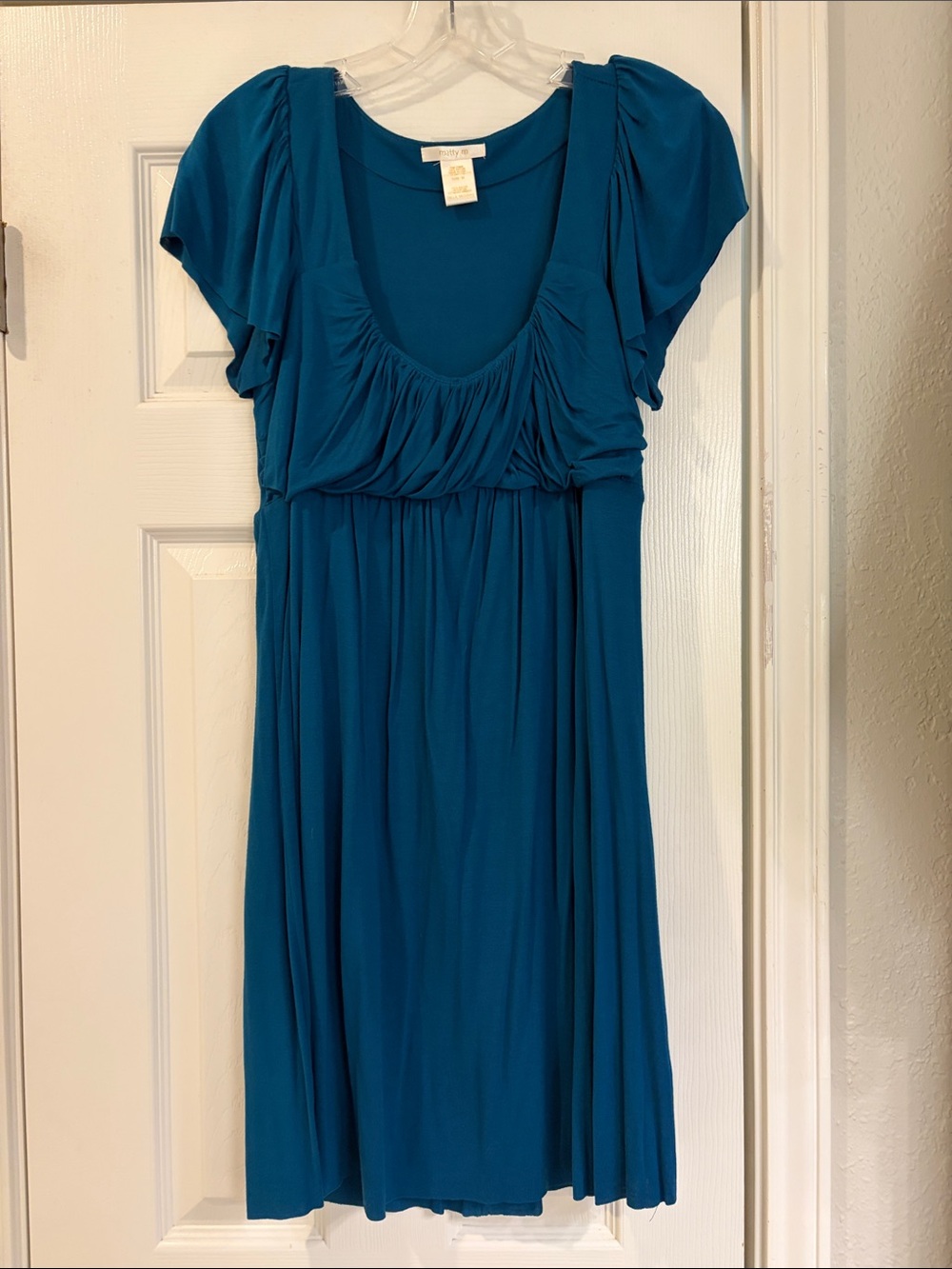 Matty M Teal Midi Dress